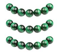 MJDCB 4mm 85 pièces Perle Pierre d'oeil de Tigre Vert Naturelle Ronde en Vrac Perles Semi Precieuse pour Fabrication de Bijoux de Bracelets et de Colliers