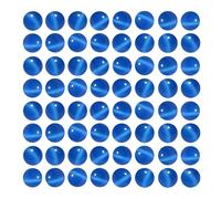MJDCB 60 pièces Petites Perles Oeil de Chat Bleu Royal 6mm Perles de Cristal Ronde Vrac pour La Fabrication de Bijoux Bracelets Boucles D'oreilles Colliers Accessoires