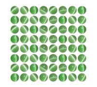 MJDCB 60 pièces Petites Perles Oeil de Chat Vert Clair 6mm Perles de Cristal Ronde Vrac pour La Fabrication de Bijoux Bracelets Boucles D'oreilles Colliers Accessoires