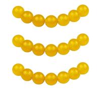 MJDCB 6mm 60 pièces Jade Jaune Perle Pierre Ronde en Vrac Perles Semi Precieuse pour Fabrication de Bijoux de Bracelets et de Colliers
