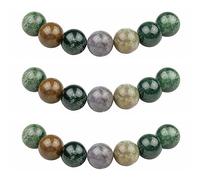 MJDCB 8mm 43 pièces Agate Indienne Perle Pierre Naturelle Ronde en Vrac Perles Semi Precieuse pour Fabrication de Bijoux de Bracelets et de Colliers