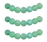 MJDCB 8mm 43 pièces Agate Veine de Dragon Verte Perle Pierre Naturelle Ronde en Vrac Perles Semi Precieuse pour Fabrication de Bijoux de Bracelets et de Colliers