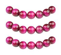 MJDCB 8mm 43 pièces Perle Pierre d'oeil de Tigre Rouge Rose Naturelle Ronde en Vrac Perles Semi Precieuse pour Fabrication de Bijoux de Bracelets et de Colliers