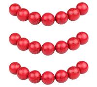 MJDCB 8mm 43 pièces Perle Pierre Turquoise Rouge Synthèse Ronde en Vrac Perles pour Fabrication de Bijoux de Bracelets et de Colliers