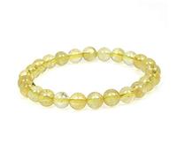 MJDCB Bracelet Citrine Naturel 8mm Perle Pierre de Protection Puissante