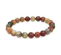 MJDCB Bracelet Picasso Rouge Naturel 8mm Perle Pierre de Protection Puissante