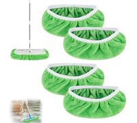 MJFENDAI 4 PCS Chiffons De Sol Humides pour Swiffer, Housse de Nettoyage de Rechange Mop, RéUtilisables pour Swiffer Sweeper Mop, pour AdaptéEs à Tous Types De Sols, 25,4x11,5cm