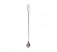 Mjflair Japan YUKIWA 304 Cuillère à cocktail avec fourchette Argenté miroir 31,5 cm