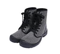 MJFVN Chaussures de travail sécurité bottes for hommes en plein air imperméable Anti-collision Anti-coup couteau tactiques l'armée qualité(42)