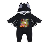 MJGkhiy Bébé Halloween Chauve-Souris Costume, Chauve-souris Barboteuse Bébé Barboteuse Cosplay Costume, Halloween Carnaval Costumes Avec Chapeau