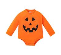 MJGkhiy Costume Citrouille Halloween Bébé et Bébé Combinaisons À Manches Longues Barboteuses Cosplay Citrouille Combi Carnaval Fête Halloween Barboteuse