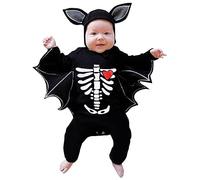 MJGkhiy Costume de chauve-souris pour nouveau-né,Costume d'Halloween pour nouveau-né,Costume d'Halloween pour nouveau-né,Costumes squelette pour nouveau-nés,Barboteuse pour bébé Halloweens,Vêtements