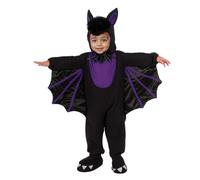 MJGkhiy Costume d'Halloween pour nouveau-né et enfant - Costume d'Halloween chauve-souris - Barboteuse avec capuche - Barboteuse avec bonnet - Grenouillère pour carnaval - Unisexe - Pour enfants