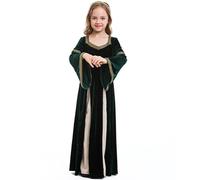 MJGkhiy Costume Halloween Fille Costume Halloween Bébé Vêtements Carnaval Cosplay Robe De Soirée Gothique Enfants Vintage Médiéval Vêtements Renaissance
