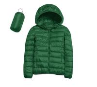 MJGkhiy Doudoune pour femme, légère, 100 grammes, écologique, matelassée, veste mi-saison, manteau pliable, veste avec capuche, hiver chaud, veste, B4., M
