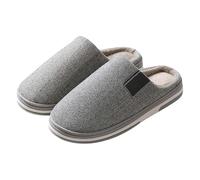 MJGkhiy Pantoufles pour femme en forme d'homme d'hiver à mémoire de forme, chaudes, chaussures de maison velues fermées devant pantoufle élégantes, antidérapantes, pantoufles d'hiver en peluche douces