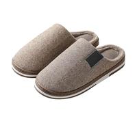 MJGkhiy Pantoufles pour femme en forme d'homme d'hiver à mémoire de forme, chaudes, chaussures de maison velues fermées devant pantoufle élégantes, antidérapantes, pantoufles d'hiver en peluche douces