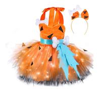 MJGkhiy Robe d'Halloween pour fille - Vêtement citrouille - Robe nouveau-né - Costume de princesse - Costume de fête - Cosplay - Carnaval - Grenouillère - Costume d'Halloween