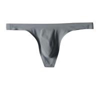 MJGkhiy Sous-vêtements pour homme chaud string sexy G String Tanga Taille Basse Invisible Jockstrap Culotte Élastique Culotte Slip Respirant Sport Bulge Slips T-Back Culotte, gris, XXXL