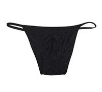 MJGkhiy String Homme Drôle Sexy Tanga String Thong Respirant Lingerie Bulge Pouch Confortable Culotte Slip Boxer Érotique Jockstrap Sport Shorts T-Back Culotte