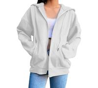MJGkhiy Sweat à Capuche Femme Zippé Pull Leger Chic Et Elegant Sweat-Shirt à Capuche avec Fermeture Eclair Hoodie Manches Longues Temps Libre Sport Outdoor Basic Sweats Veste Cardigan Pas Cher