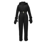 MJGkhiy Tenue de Ski Complet pour Femme - Ensemble Élégant - Veste de Montagne avec Capuche - Pantalon Thermique pour Snowboard - Tenue de Ski Complète - Offre Sportive - Vêtement pour la Neige pour