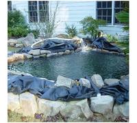 MJHETCY Noir Liner Etang HDPE Bache Bassin,sans Danger pour La Vie De Vos Poissons Et De Vos Plantes Membrane Renforcée pour L'aménagement Paysager Pond Skin Liner(Size:6x6M(19x19ft))