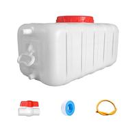 MJHETCY Réservoir d'eau 25L/35L/50L/80L/110L/200L Recuperateur Eau De Pluie，Château d'eau épaissi Rectangulaire De Qualité Alimentaire avec Robinet pour Le Stockage De l'eau Domestique(Size:25L)