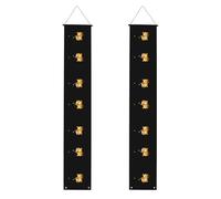 MJHKXLJ Bannière de porche à motif de petits monstres attrapant des papillons - Robuste, durable, lavable et réutilisable, décoration de remise de diplôme 30,5 x 180,3 cm