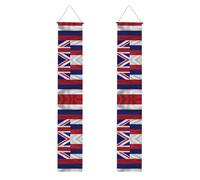 MJHKXLJ Bannière de porche à motif drapeau d'Hawaï pour remise de diplôme - Robuste, durable, lavable et réutilisable, décoration de remise de diplôme 30,5 x 180,3 cm
