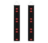 MJHKXLJ Bannière de porche avec motif « I love you red lips » - Robuste, durable, lavable et réutilisable - Décoration de remise de diplôme - 30,5 x 180,3
