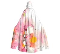 MJHKXLJ Cape à capuche en papier imprimé fragment de couleur pour Halloween, jeux de rôle et fêtes costumées