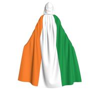 MJHKXLJ Cape à capuche imprimée drapeau de la Côte d'Ivoire pour Halloween, jeux de rôle et fêtes costumées