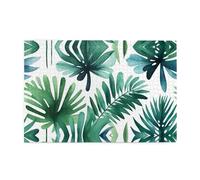 Mjhkxlj Casse-tête de 1 000 pièces avec feuilles de palmier tropicales aquarelles - Puzzle en bois de qualité pour adultes et enfants - Puzzles amusants pour soulager le stress