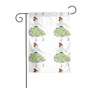 MJHKXLJ Drapeau de jardin imprimé « Little Girl Dancing in a poire » - Décoration de cour - 30,5 x 45,7 cm - Pour jardin, terrasse, balcon