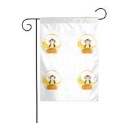 MJHKXLJ Drapeau de jardin imprimé Little Monkey in the Shopping, 30,5 x 45,7 cm pour jardin, terrasse, balcon