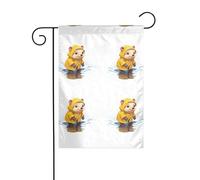 MJHKXLJ Drapeau imprimé petit hérisson en imperméable pour jardin, terrasse, balcon 30,5 x 45,7 cm