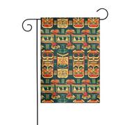 MJHKXLJ Drapeau vintage Aloha Tiki imprimé pour jardin, terrasse, balcon - 30,5 x 45,7 cm