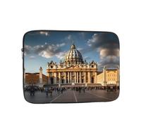 MJHKXLJ Housse de protection pour ordinateur portable 10" avec imprimé basilique Saint-Pierre - Protection antichoc et léger pour voyage