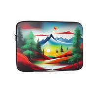 MJHKXLJ Housse de protection pour ordinateur portable 17" avec motif peinture de paysage pour protection antichoc et voyage léger