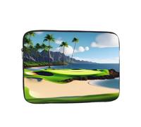 MJHKXLJ Housse de protection pour ordinateur portable 30,5 cm - Motif parcours de golf hawaïen - Protection antichoc et voyage léger