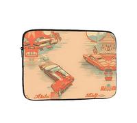 MJHKXLJ Housse portable pour ordinateur portable 13" avec impression de voiture pour affiche de voiture - Protection antichoc et voyage léger