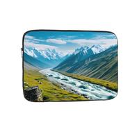 MJHKXLJ Housse pour ordinateur portable 15" avec imprimé montagnes et rivières pour une protection antichoc et un voyage léger