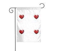 MJHKXLJ Kiss Love Drapeau de jardin imprimé Décoration de cour 30,5 x 45,7 cm pour jardin, terrasse, balcon