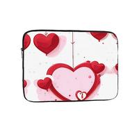 MJHKXLJ Little Red Heart Housse de protection antichoc pour ordinateur portable 12" Motif cœurs rouges