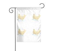 MJHKXLJ Sceau de patinage à glace imprimé drapeau de jardin cour décoration 30,5 x 45,7 cm pour jardin, terrasse, balcon