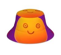MJHKXLJ Smiley Orange Imprimés Chapeau Bob Réfléchissant Homme Femme Léger Pliable pour Activités de Plein Air