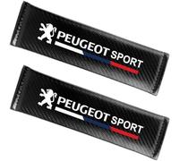 MJHQWE 2 Pièces Voiture Protège Ceinture de Sécurité pour Peugeot 206 307 308 3008 207 208 407 508 2008 5008 107,Amovible Protection du Cou Intérieurs de Voiture