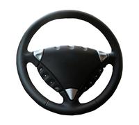 MJHYUGR - Couvre-Volant de Voiture Couvre-Volant de Voiture en Cuir Noir Cousu - pour Porsche Cayenne 2003 2004 2005 2006 2007 2008 2009 2010