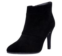 MJIASIAWA Hiver Soirée Aiguille Femmes Pointu Bottillons Fête Mode Talons Hauts Bottillons Automne Robe Chaussures Noir Taille 41 EU/43 Asiatique